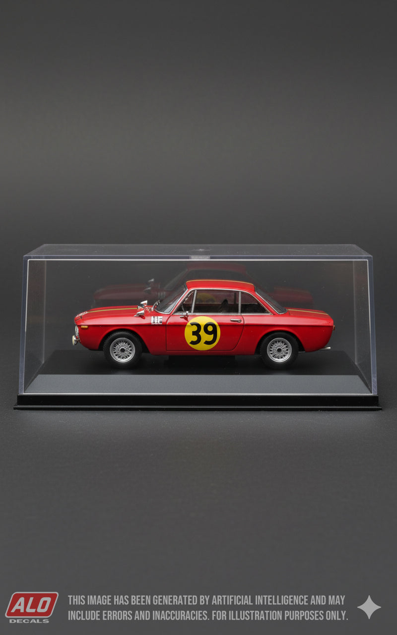1967 MONTE CARLO RALLY # 39 LANCIA FULVIA HF OVE ANDERSSON/JOHN DAVENPORT 1:43 DECALS