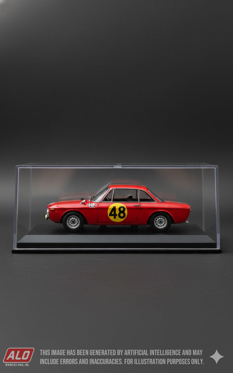 1967 MONTE CARLO RALLY # 48 LANCIA FULVIA HF HANNU MIKKOLA/ARTO SALMINEN 1:43 DECALS