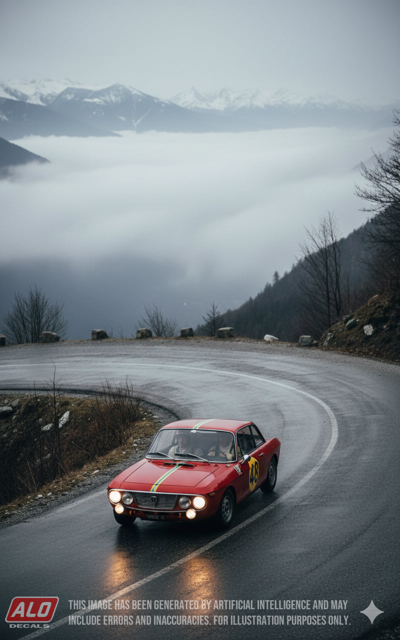 1967 MONTE CARLO RALLY # 48 LANCIA FULVIA HF HANNU MIKKOLA/ARTO SALMINEN 1:43 DECALS