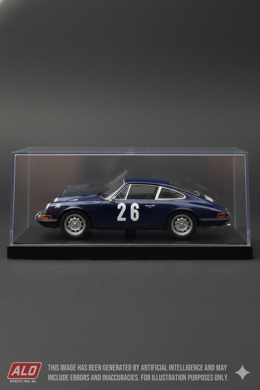 1967 PARIS 1000 KMS #26 PORSCHE 911 JEAN-PIERRE HANRIOUD/ALAIN FINKEL 1:43 DECALS