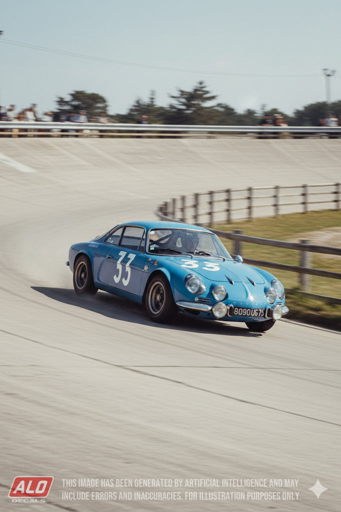 1967 PARIS 1000 KMS #33 ALPINE A110 GERARD LARROUSSE/JEAN-FRANCOIS PIOT 1:43 DECALS