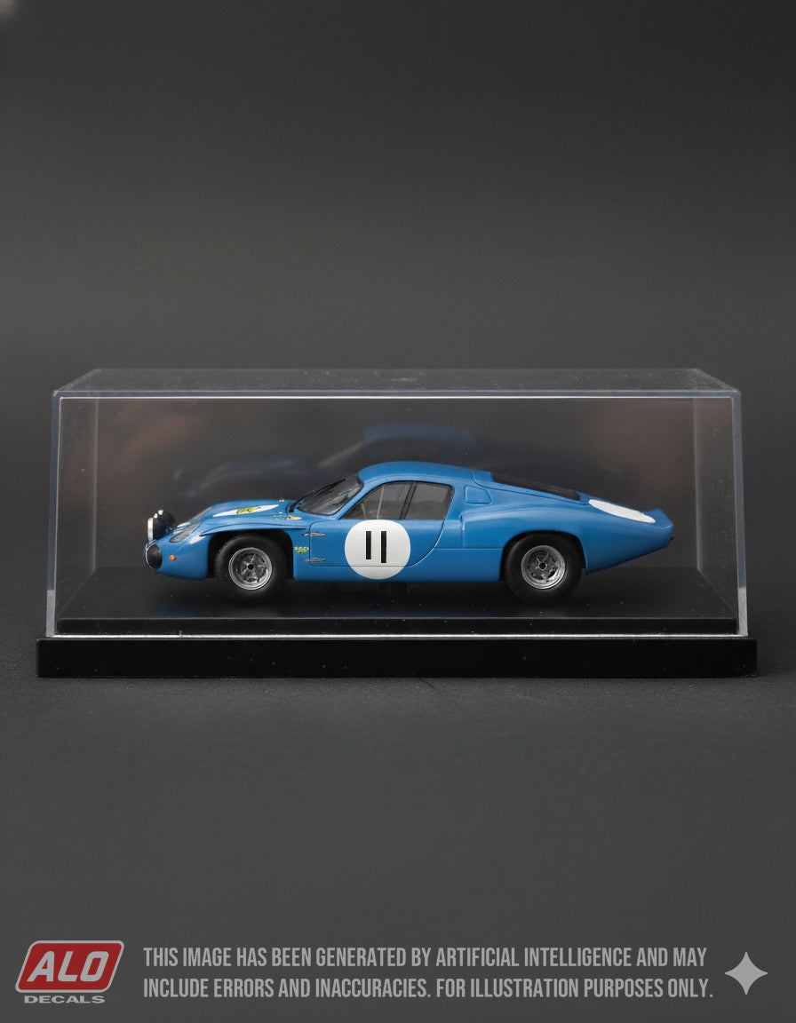 1967 CRITERIUM NEIGE ET GLACE #11 ALPINE M64 MAURO BIANCHI/MICHEL GAUVAIN 1:43 DECALS