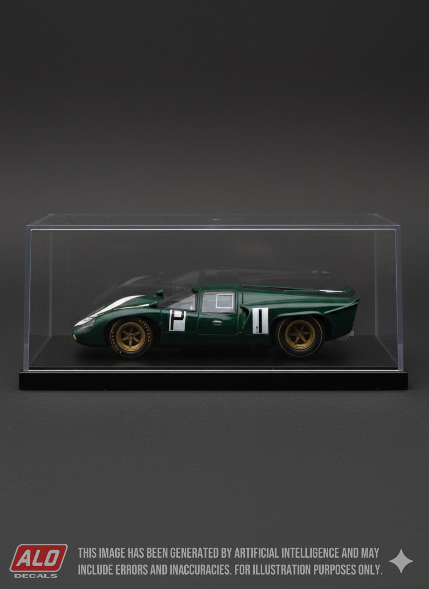 1967 NÜRBURGRING 1000 KMS # 1 LOLA T70 JOHN SURTEES/DAVID HOBBS 1:43 DECALS