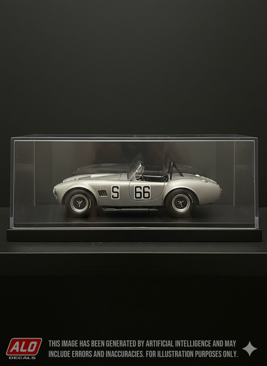1967 NÜRBURGRING 1000 KMS #66 AC SHELBY COBRA CHRIS LAWRENCE/NICHOLAS GRANVILLE-SMITH 1:43, 1:32, 1:24 DECALS