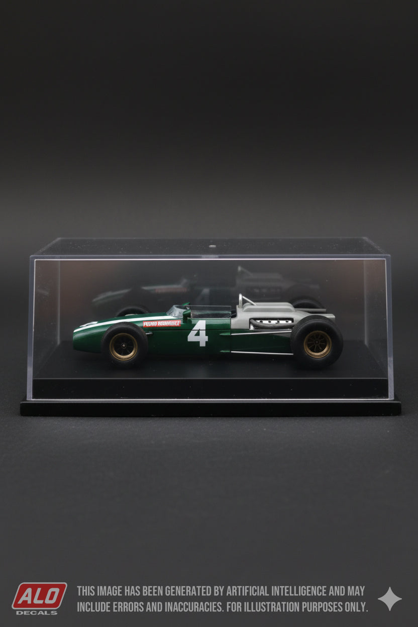 1967 SOUTH AFRICAN GP #4 COOPER T81 PEDRO RODRIGUEZ 1:43 DECALS