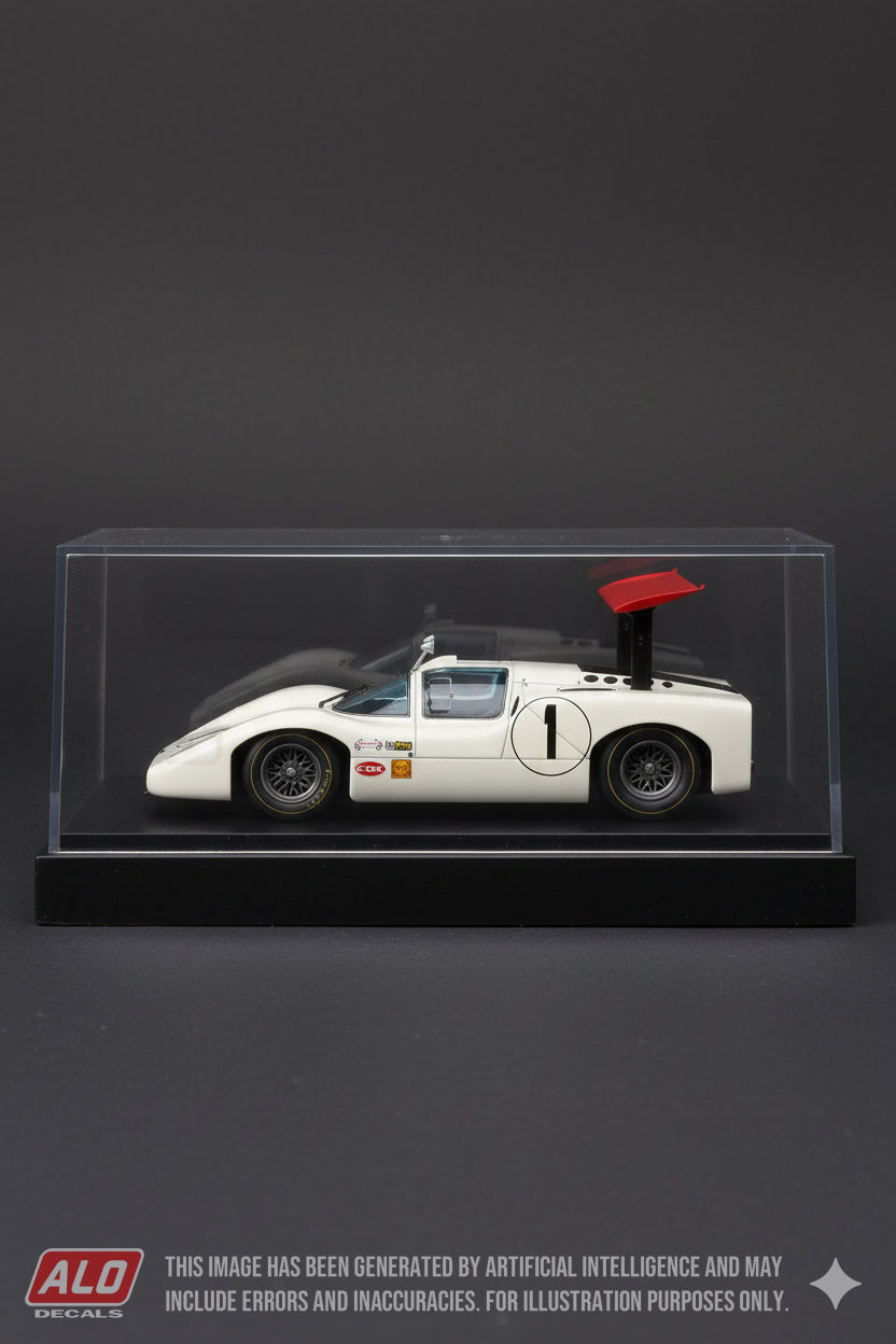 1967 SPA 1000 KMS # 1 CHAPARRAL 2F MIKE SPENCE/PHIL HILL 1:43 DECALS