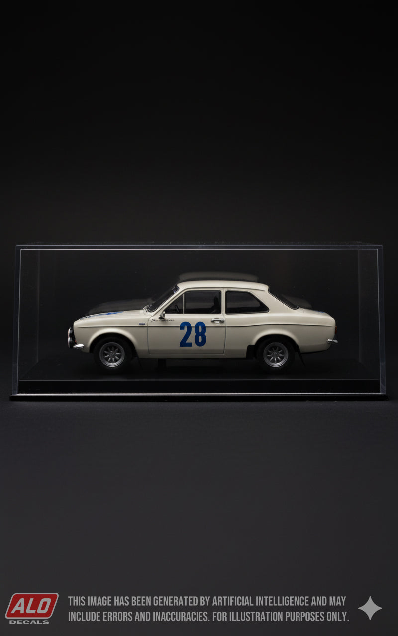 1968 ACROPOLIS RALLY #28 FORD ESCORT OVE ANDERSSON/JOHN DAVENPORT 1:43 DECALS