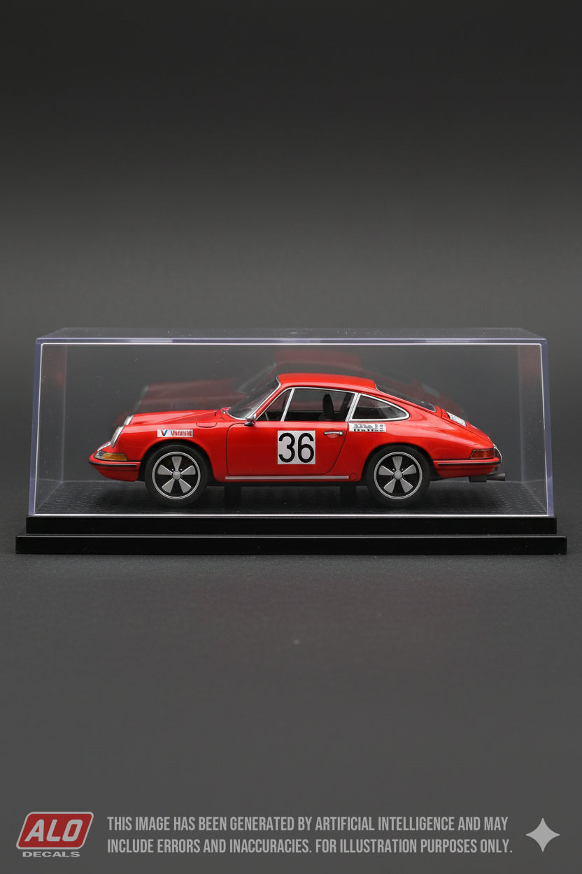 1968 DONAU POKAL #36 PORSCHE 911 NIKI LAUDA 1:43 DECALS