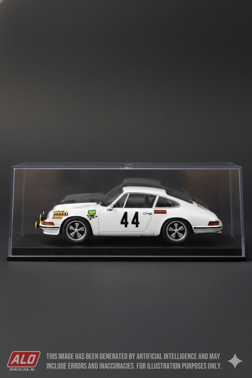 1968 LE MANS 24 HOURS #44 PORSCHE 911 GUY CHASSEUIL/CLAUDE BALLOT-LENA 1:43 DECALS