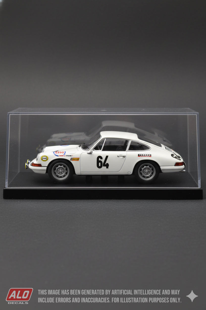 1968 LE MANS 24 HOURS #64 PORSCHE 911 CLAUDE LAURENT/JEAN-CLAUDE OGIER 1:43 DECALS