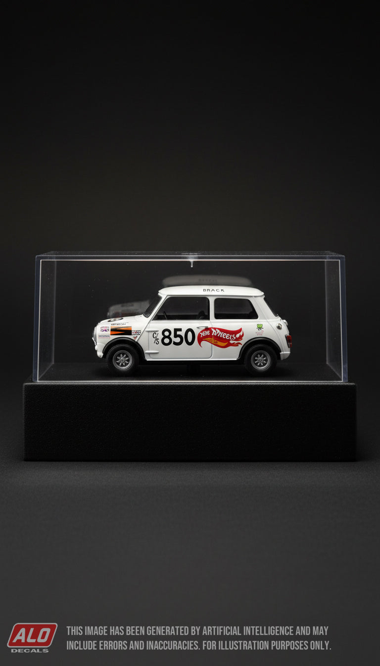 1968 MEADOWDALE TRANS AM #850 BMC MINI BILL BRACK 1:43 DECALS