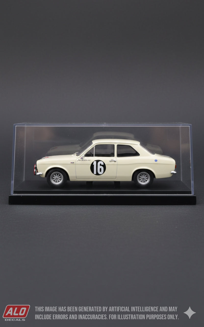 1968 RALLYE SAN REMO #16 FORD ESCORT OVE ANDERSSON/JOHN DAVENPORT 1:43 DECALS