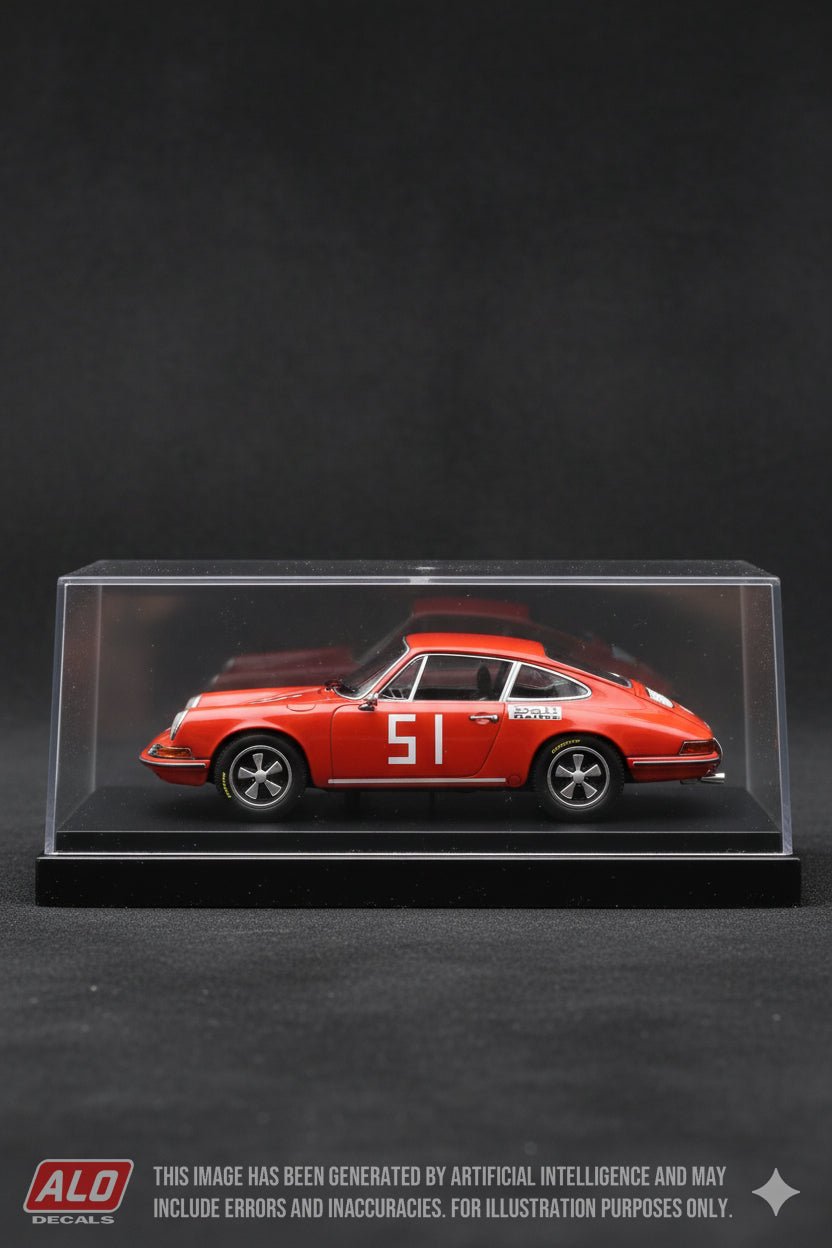 1968 STAINZER BERGRENNEN #51 PORSCHE 911 NIKI LAUDA 1:43 DECALS