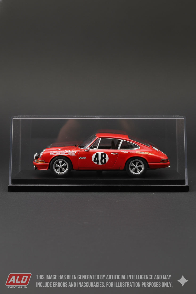 1969 DAYTONA 24 HOURS #48 PORSCHE 911 ANDRE WICKY/SYLVAIN GARANT 1:43 DECALS
