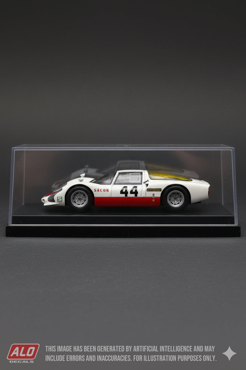 1969 JARAMA #44 PORSCHE 906 JOÃO DE ANDRADE VILLAR 1:43 DECALS