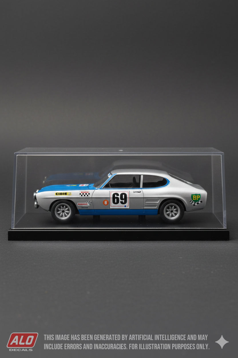 1969 TOUR DE CORSE #69 FORD CAPRI JEAN-FRANCOIS PIOT/JEAN TODT 1:43 DECALS