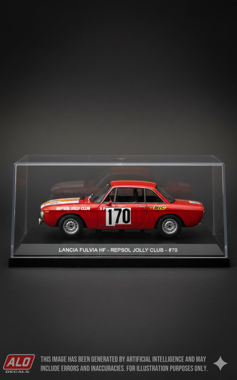1969 TOUR DE FRANCE #170 LANCIA FULVIA HF GIORGIO PIANTA/ELADIO DONCEL 1:43 DECALS