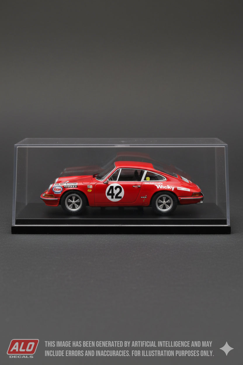 1970 LE MANS 24 HOURS #42 PORSCHE 911 SYLVAIN GARANT/GUY VERRIER 1:43 DECALS