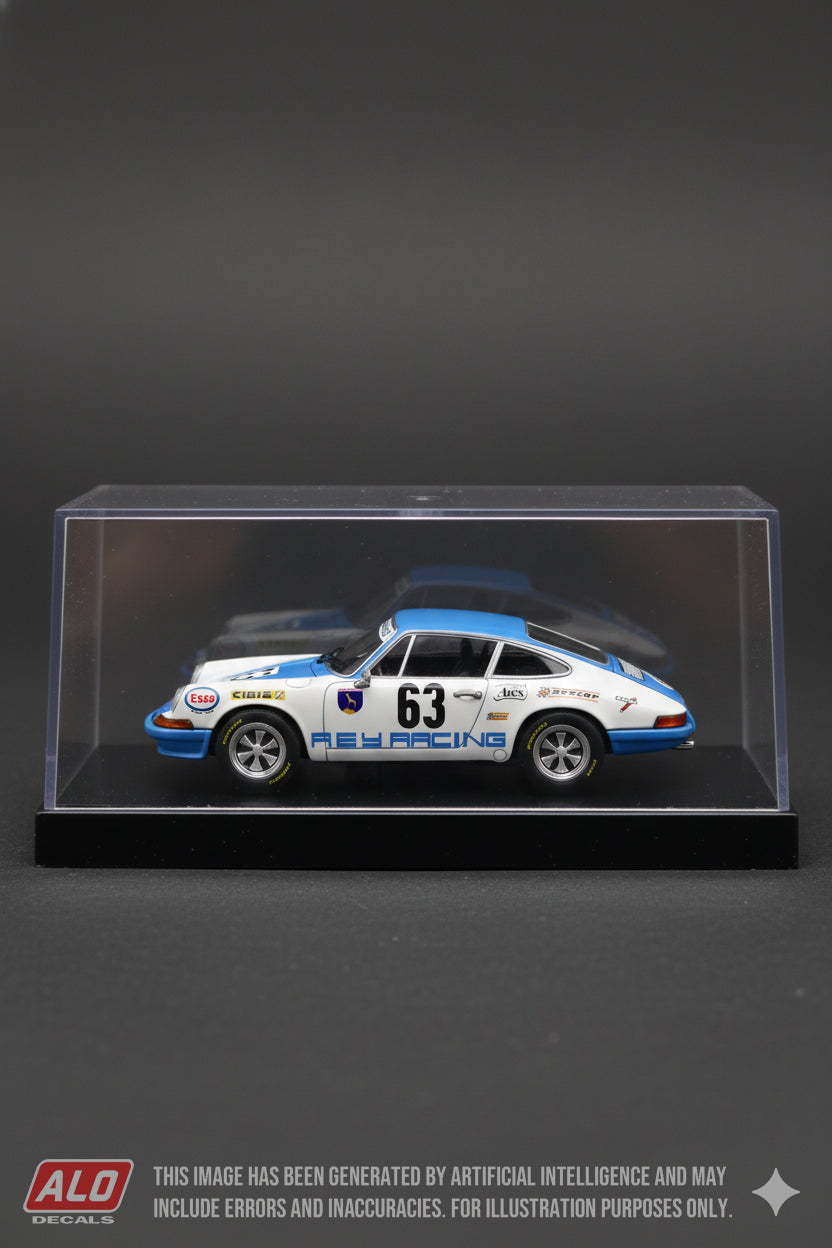 1970 LE MANS 24 HOURS #63 PORSCHE 911 JACQUES REY/BERNARD CHENEVIERE 1:43 DECALS