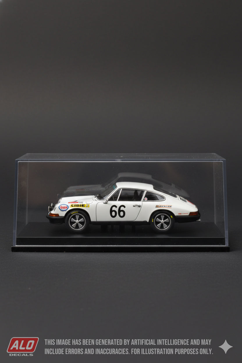 1970 LE MANS 24 HOURS #66 PORSCHE 911 JEAN-CLAUDE LAGNIEZ/CLAUDE SWIETLIK 1:43 DECALS