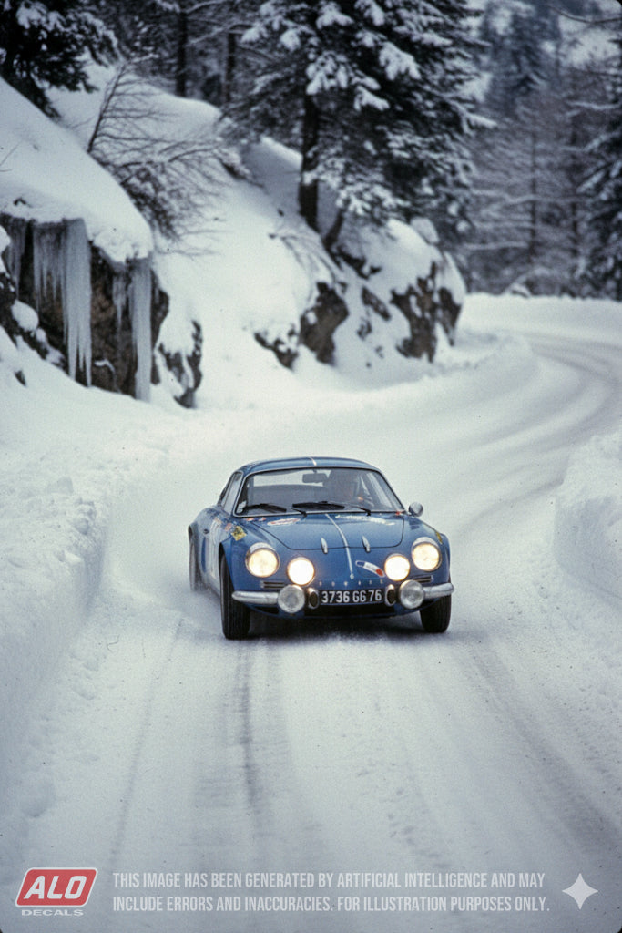 1970 NEIGE ET GLACE #18 ALPINE A110 MICHEL JULLIEN/BERNARD PELLEGRIN 1:43 DECALS