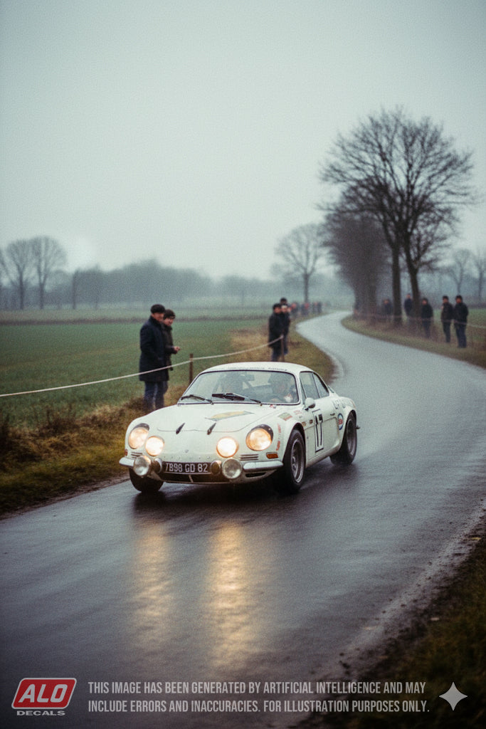 1970 ROUTES DU NORD RALLY #17 ALPINE A110 SERGE LAURENT/JACQUES DELAHAY 1:43 DECALS