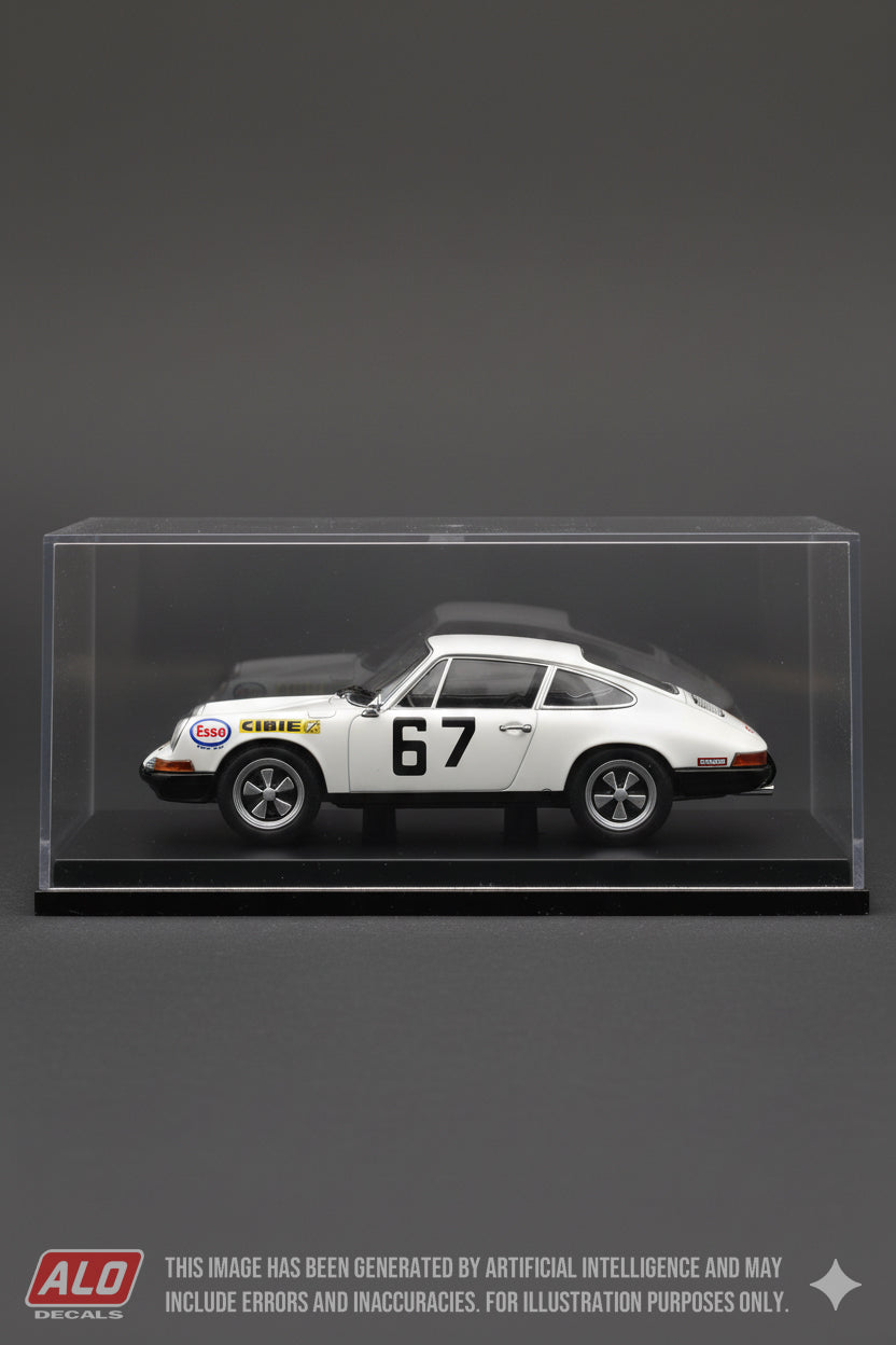 1970 LE MANS APRIL TESTS #67 PORSCHE 911 RAYMOND TOUROUL/MICHEL NOURRY 1:43 DECALS