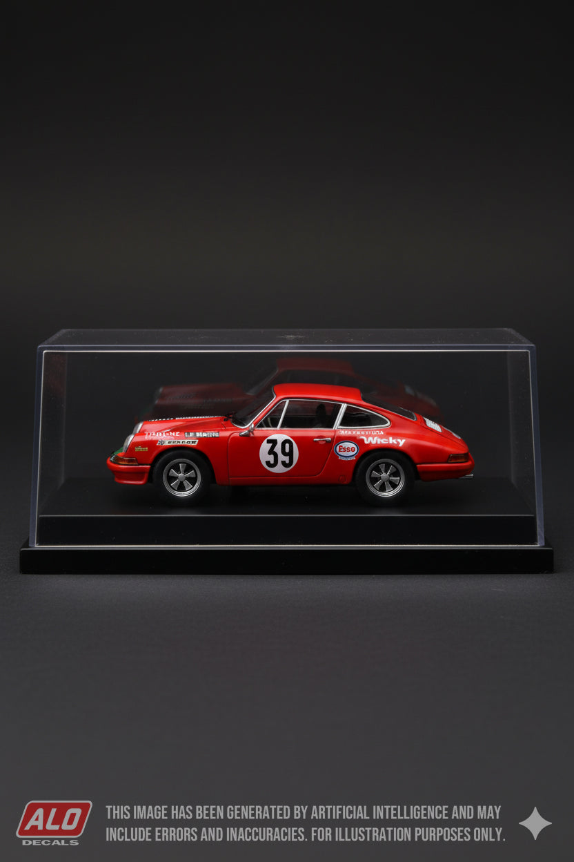 1971 LE MANS 24 HOURS PRACTICE #39 PORSCHE 911 GUY VERRIER/GERARD FOUCAULT 1:43 DECALS