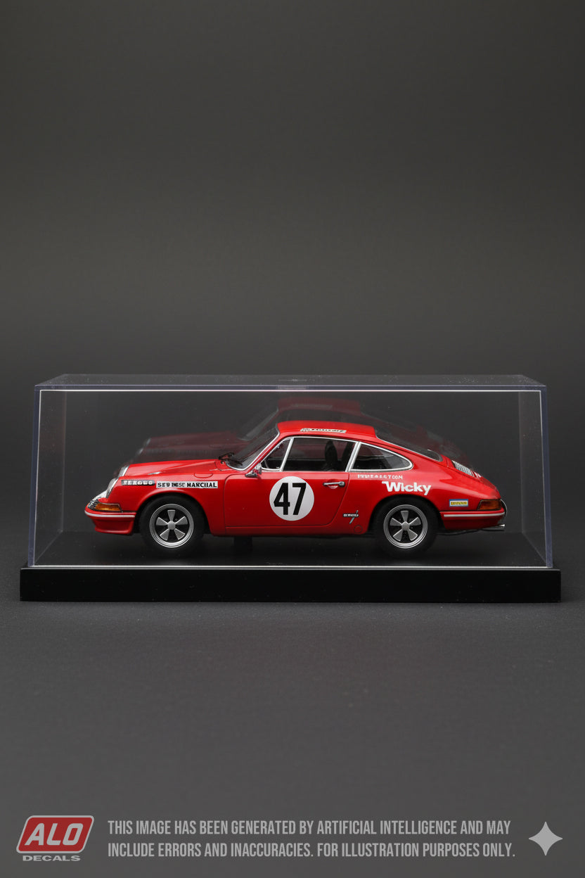 1971 LE MANS 24 HOURS #47 PORSCHE 911 JEAN-JACQUES COCHET/JEAN SELZ 1:43 DECALS