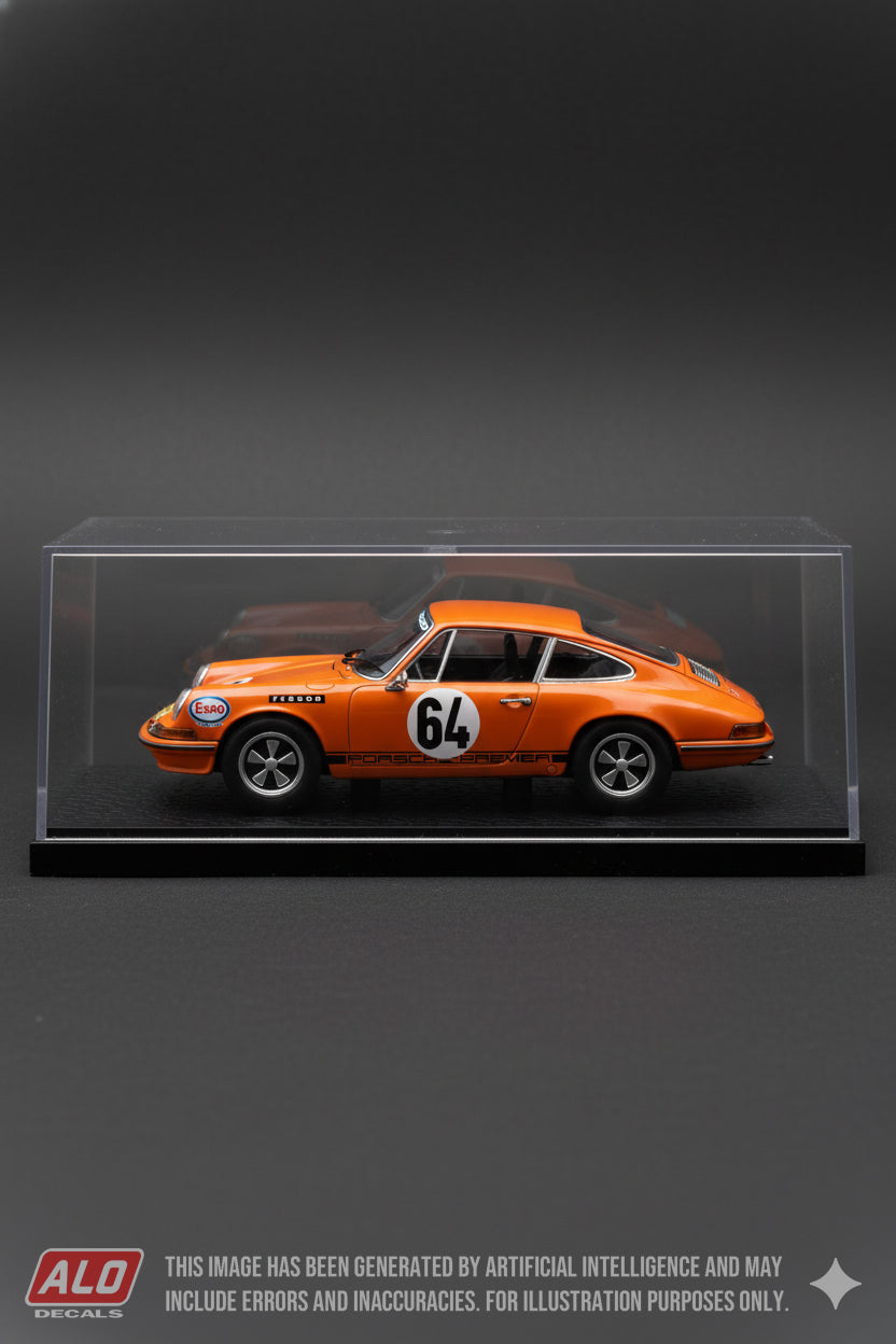 1971 LE MANS 24 HOURS #64 PORSCHE 911 CLAUDE BUCHET/JEAN-PAUL AGERE 1:43 DECALS