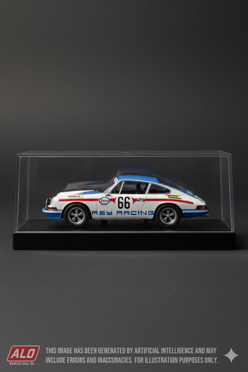 1971 LE MANS 24 HOURS #66 PORSCHE 911 JEAN-CLAUDE GEURIE/CLAUDE MATHURIN 1:43 DECALS