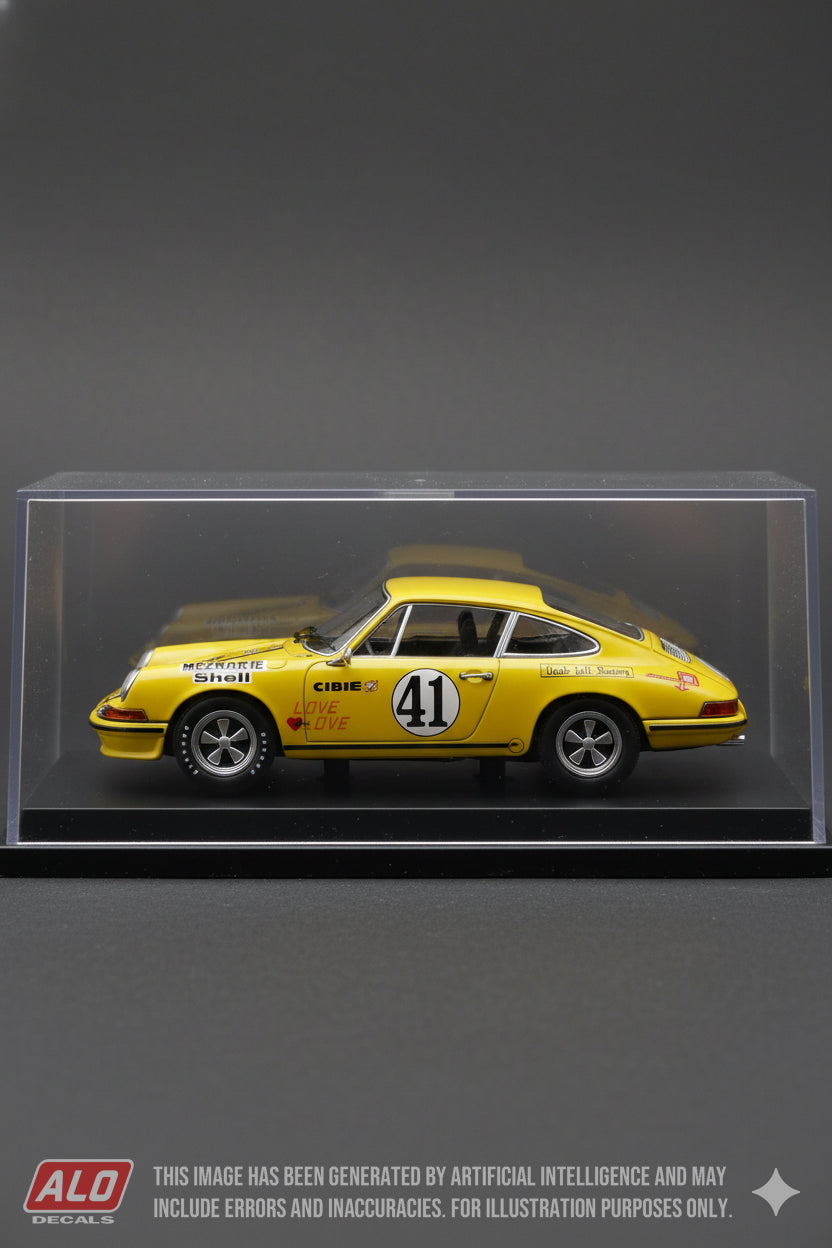 1972 LE MANS 24 HOURS #41 PORSCHE 911 SYLVAIN GARANT/JÜRGEN BARTH/MICHAEL KEYSER 1:43 DECALS