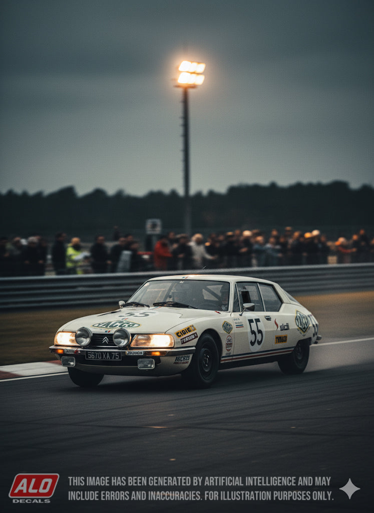 1972 LE MANS 24 HOURS #55 CITROËN SM GUY VERRIER/GERARD FOUCAULT/FRANCOIS MONATH 1:43 DECALS