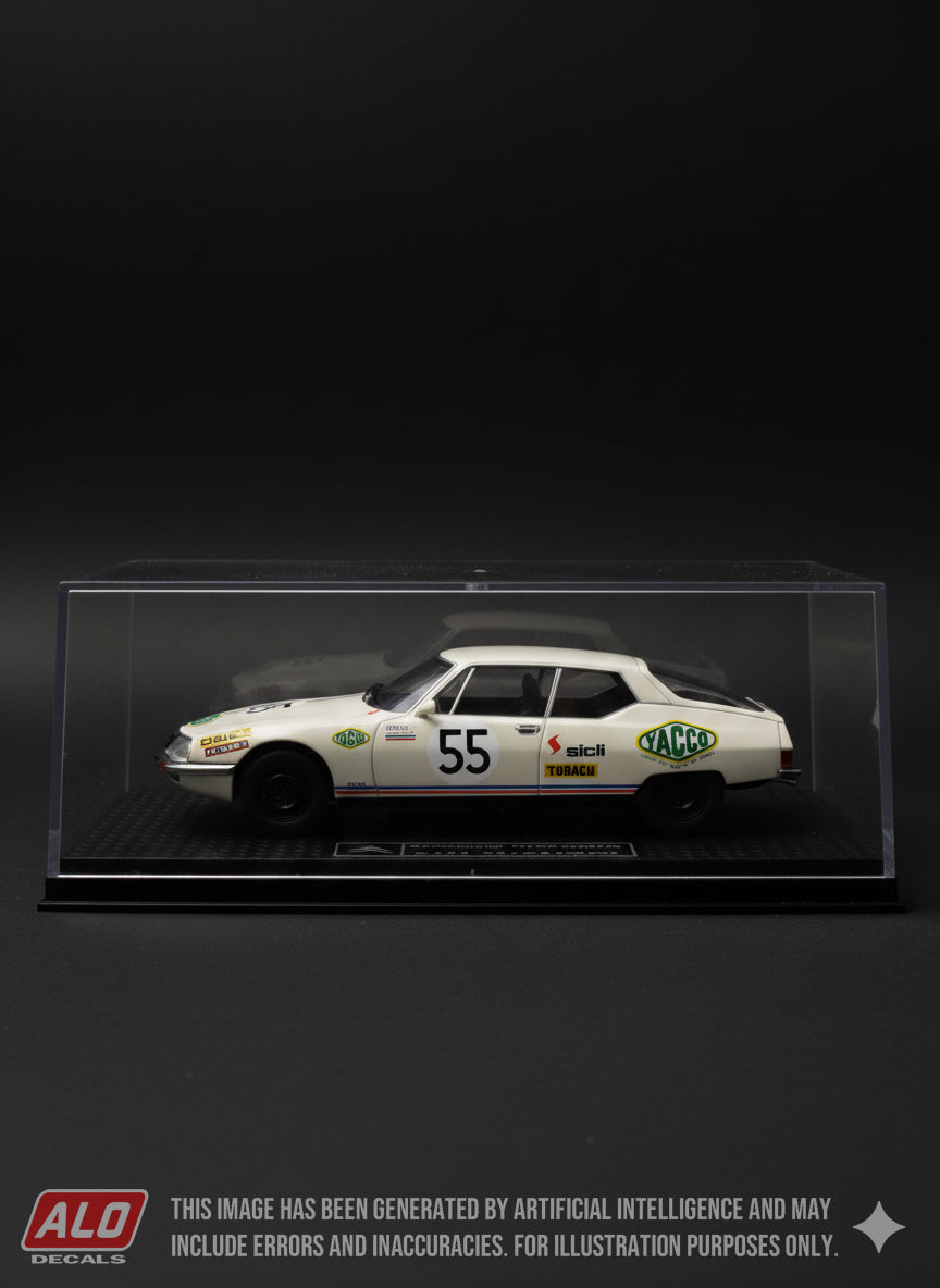 1972 LE MANS 24 HOURS #55 CITROËN SM GUY VERRIER/GERARD FOUCAULT/FRANCOIS MONATH 1:43 DECALS