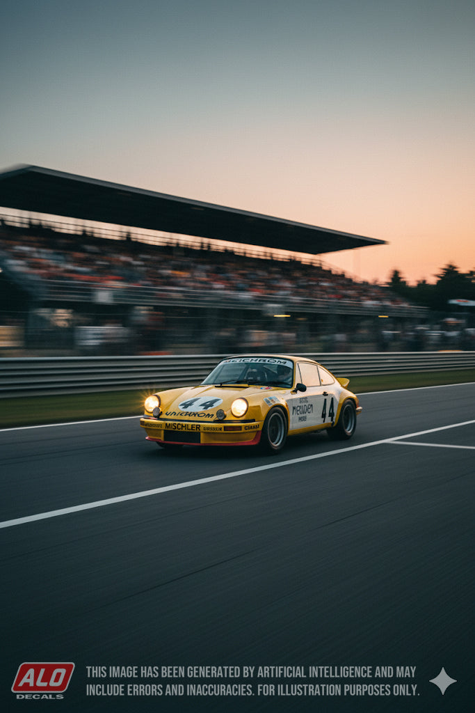 1973 LE MANS 24 HOURS #44 PORSCHE 911 JEAN-FRANCOIS PIOT/PETER ZBINDEN 1:43 DECALS