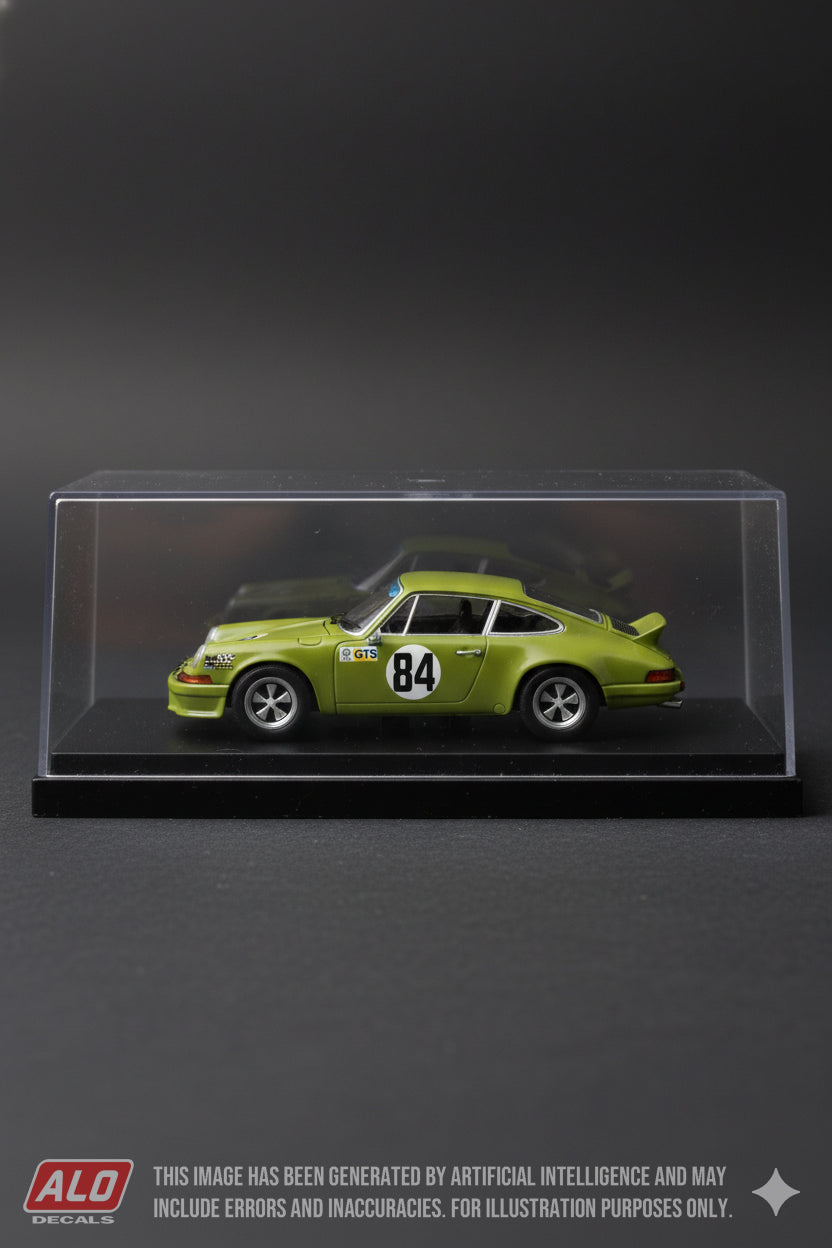 1973 LE MANS 24 HOURS EARLY PRACTICE #84 PORSCHE 911 JEAN-CLAUDE BOUCHER/DANIEL GUERIN/DOMINIQUE JAUNET 1:43 DECALS