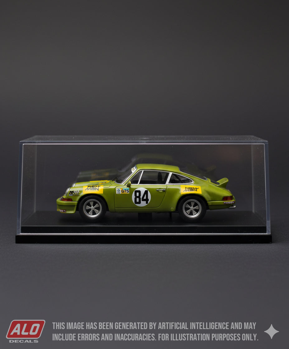 1973 LE MANS 24 HOURS #84 PORSCHE 911 JEAN-CLAUDE BOUCHER/DANIEL GUERIN/DOMINIQUE JAUNET 1:43 DECALS