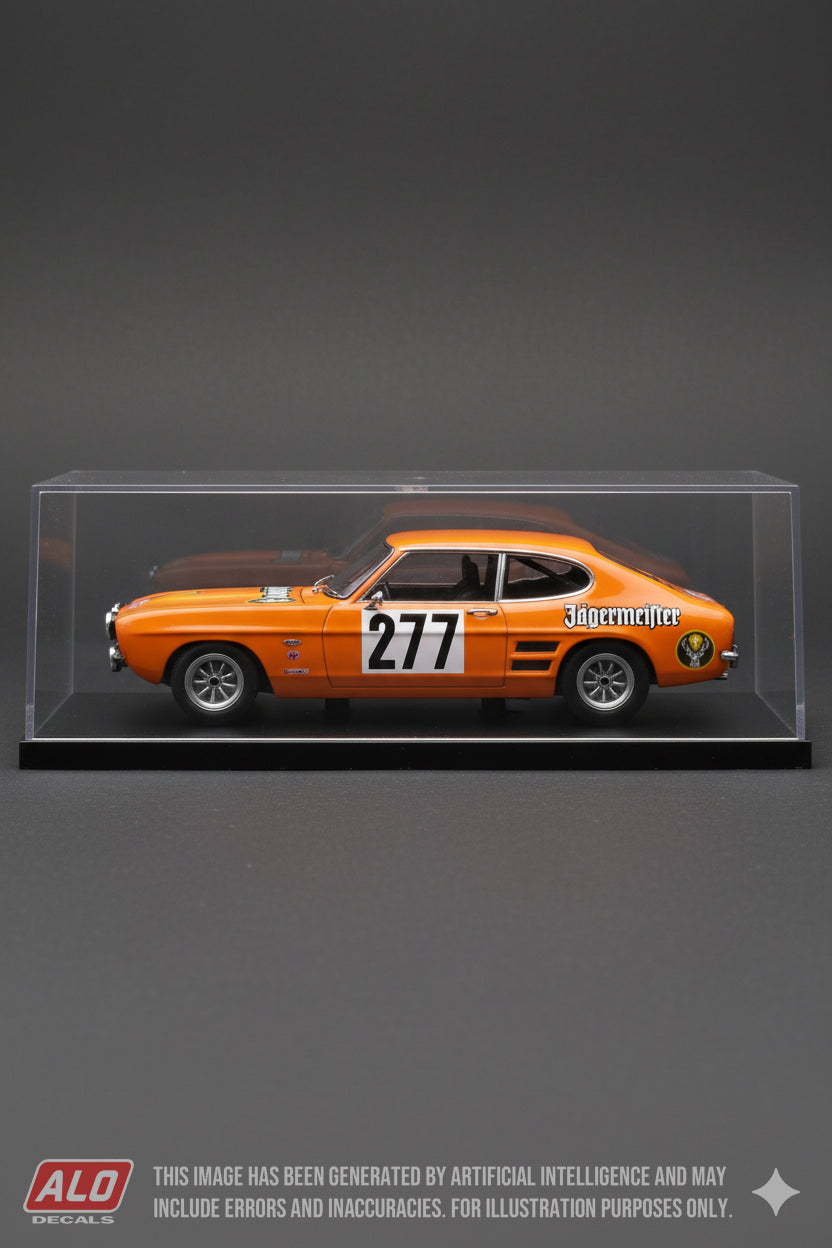 1973 MONTE CARLO RALLY #277 FORD CAPRI KLAUS-JOACHIM KLEINT/HARRY ZWIERS 1:43 DECALS