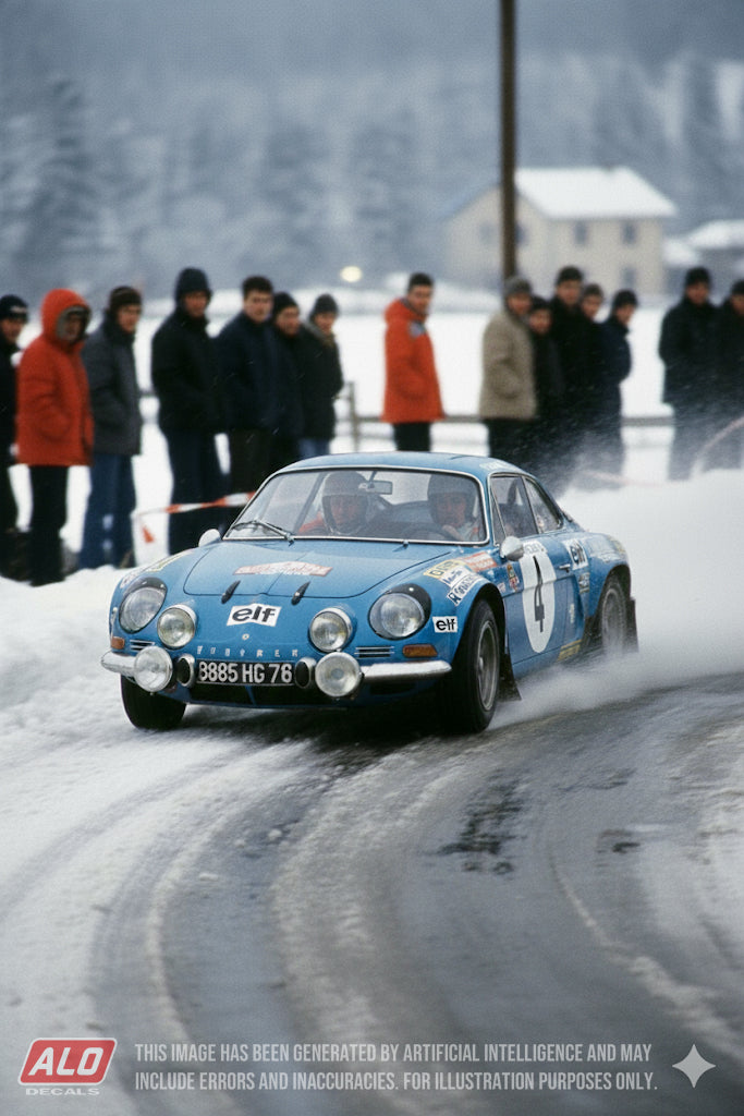 1973 MONTE CARLO RALLY # 15 ALPINE A110 OVE ANDERSSON/JEAN TODT 1:43 DECALS