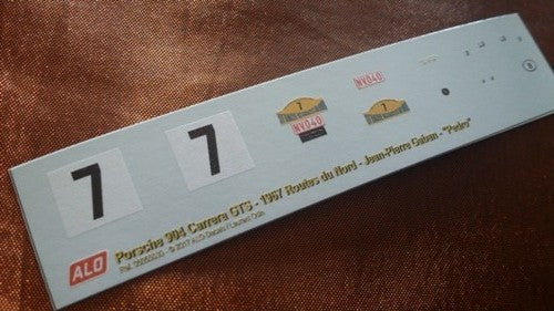 1967 ROUTES DU NORD RALLY #7 PORSCHE 904 JEAN-PIERRE GABAN/"PEDRO" 1:43 DECALS