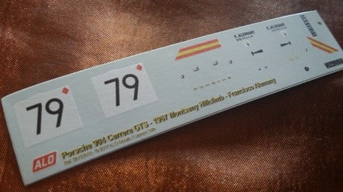 1967 MONTSENY HILLCLIMB #79 PORSCHE 904 FRANCISCO ALEMANY 1:43 DECALS