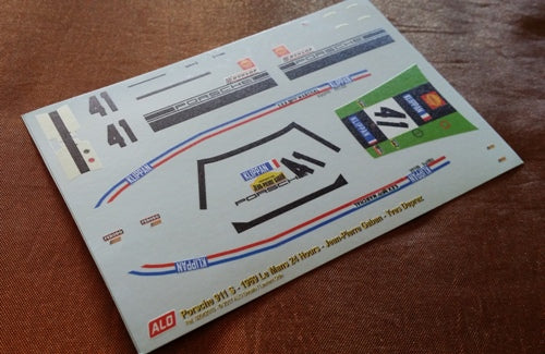 1969 LE MANS 24 HOURS #41 PORSCHE 911 JEAN-PIERRE GABAN/YVES DEPREZ 1:43 DECALS