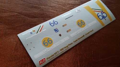 1969 TARGA FLORIO #66 PORSCHE 911 ENNIO BONOMELLI/CESARE GUZZI 1:43 DECALS