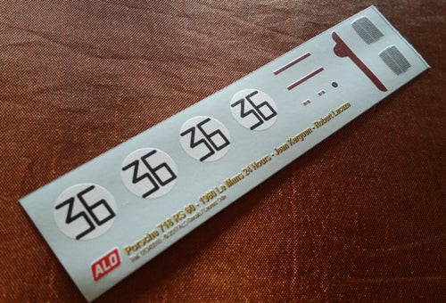 1960 LE MANS 24 HOURS #36 PORSCHE 718 JEAN KERGUEN/ROBERT LA CAZE 1:43 DECALS