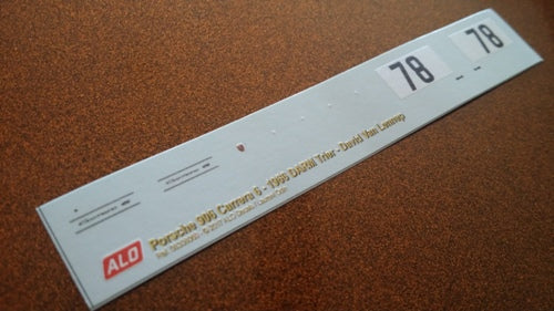 1966 TRIER #78 PORSCHE 906 DAVID VAN LENNEP 1:43 DECALS