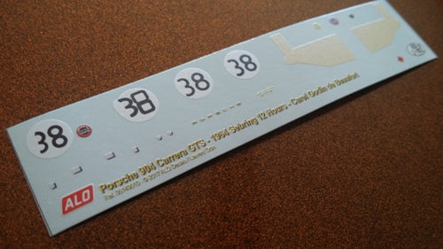 1964 SEBRING 12 HOURS #38 PORSCHE 904 CAREL GODIN DE BEAUFORT 1:43 DECALS