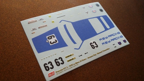 1970 LE MANS 24 HOURS #63 PORSCHE 911 JACQUES REY/BERNARD CHENEVIERE 1:43 DECALS