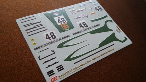 1971 LE MANS 24 HOURS #48 PORSCHE 911 MARIO ILOTTE/JEAN-PIERRE HANRIOUD 1:43 DECALS