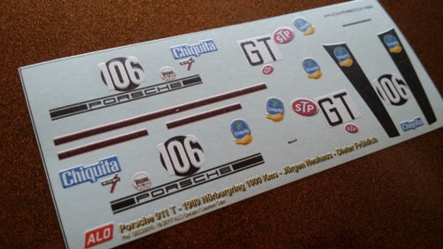 1969 NÜRBURGRING 1000 KMS #106 PORSCHE 911 JÜRGEN NEUHAUS/DIETER FRÖHLICH 1:43 DECALS