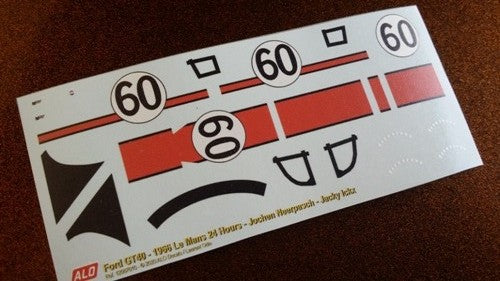 1966 LE MANS 24 HOURS #60 FORD GT40 JOCHEN NEERPASCH / JACKY ICKX 1:43 DECALS